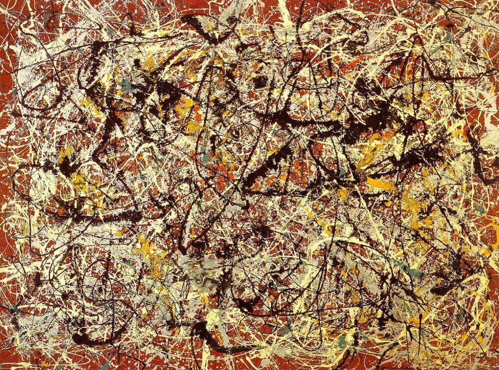 Mural on Indian Red Ground, 1950 by Jackson Pollock