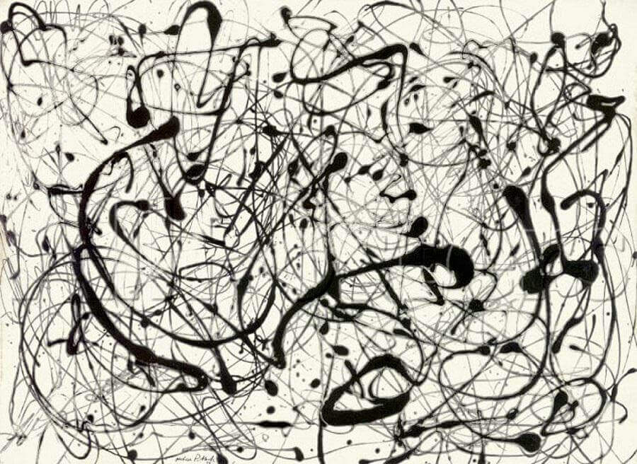 Number 14 (Gray), 1948 by Jackson Pollock