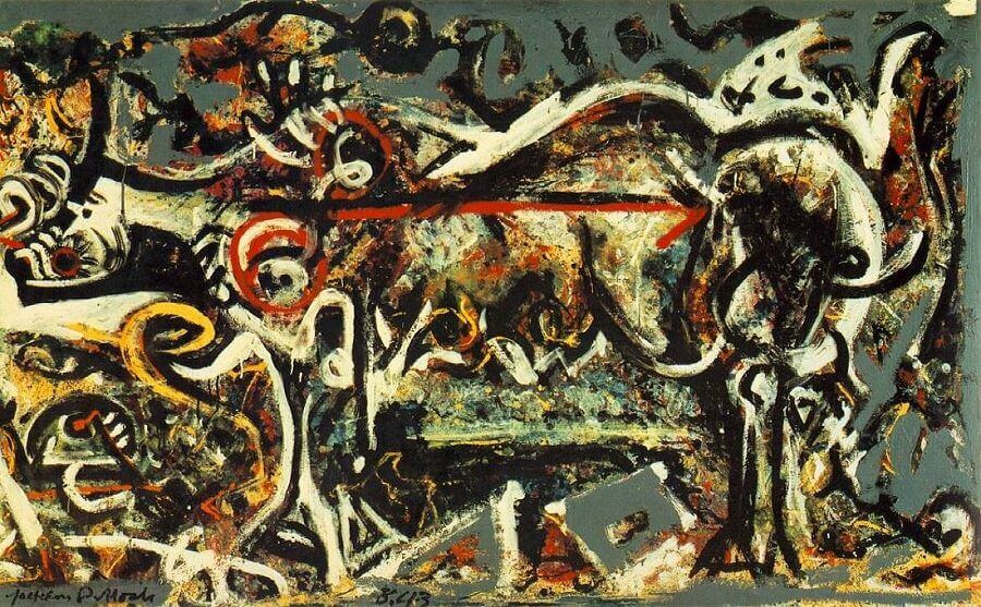 The She Wolf, 1943 by Jackson Pollock