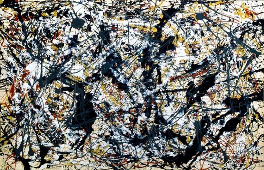 Silver Over Black, White, Yellow, and Red , 1948 by Jackson Pollock