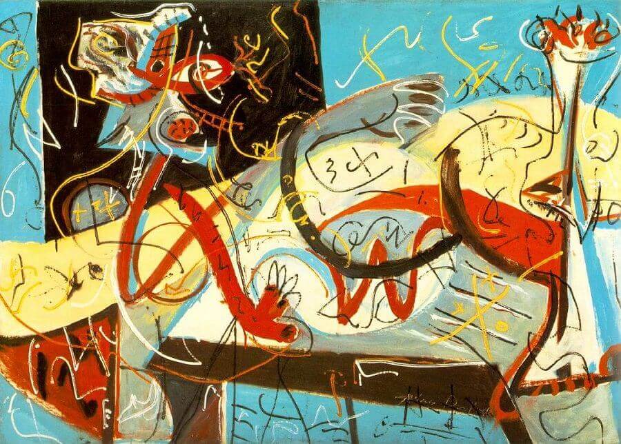 Stenographic Figure, 1943 by Jackson Pollock