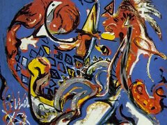 The Moon Woman Cuts the Circle by Jackson Pollock