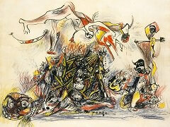 War by Jackson Pollock